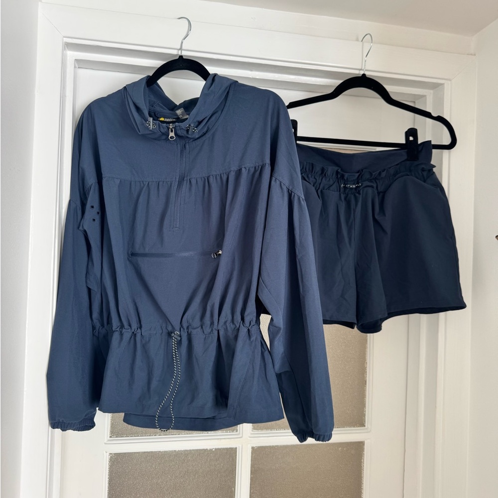 Zella Deep Navy Hooded Active Two-Piece Set